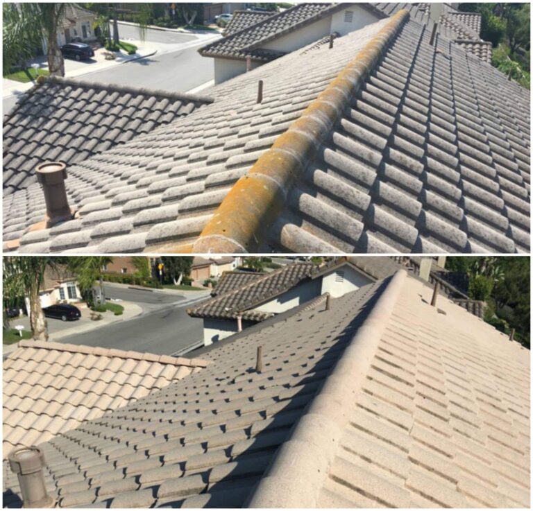 roof washing Mission Viejo CA 768x737 1